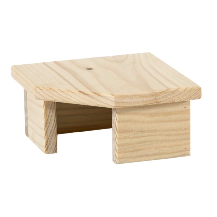 Domek rohový dřevo myš AKCE